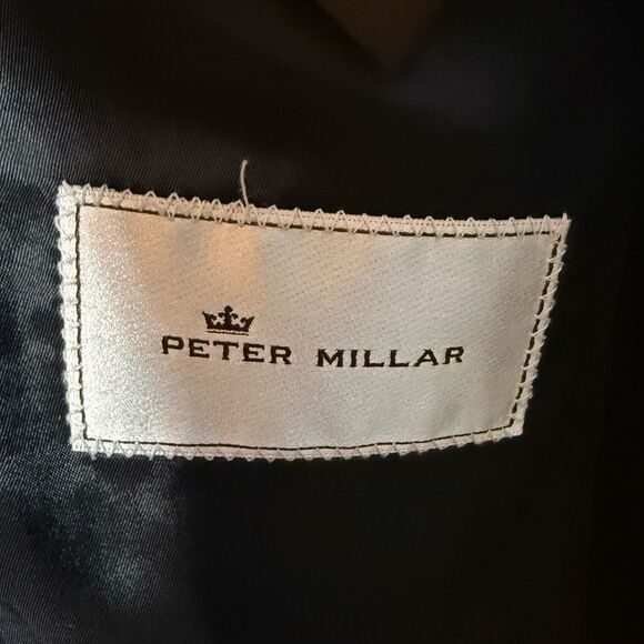 Peter Millar Black Sport Coat with Notched Lapels, Size 52T - Picture 5 of 10